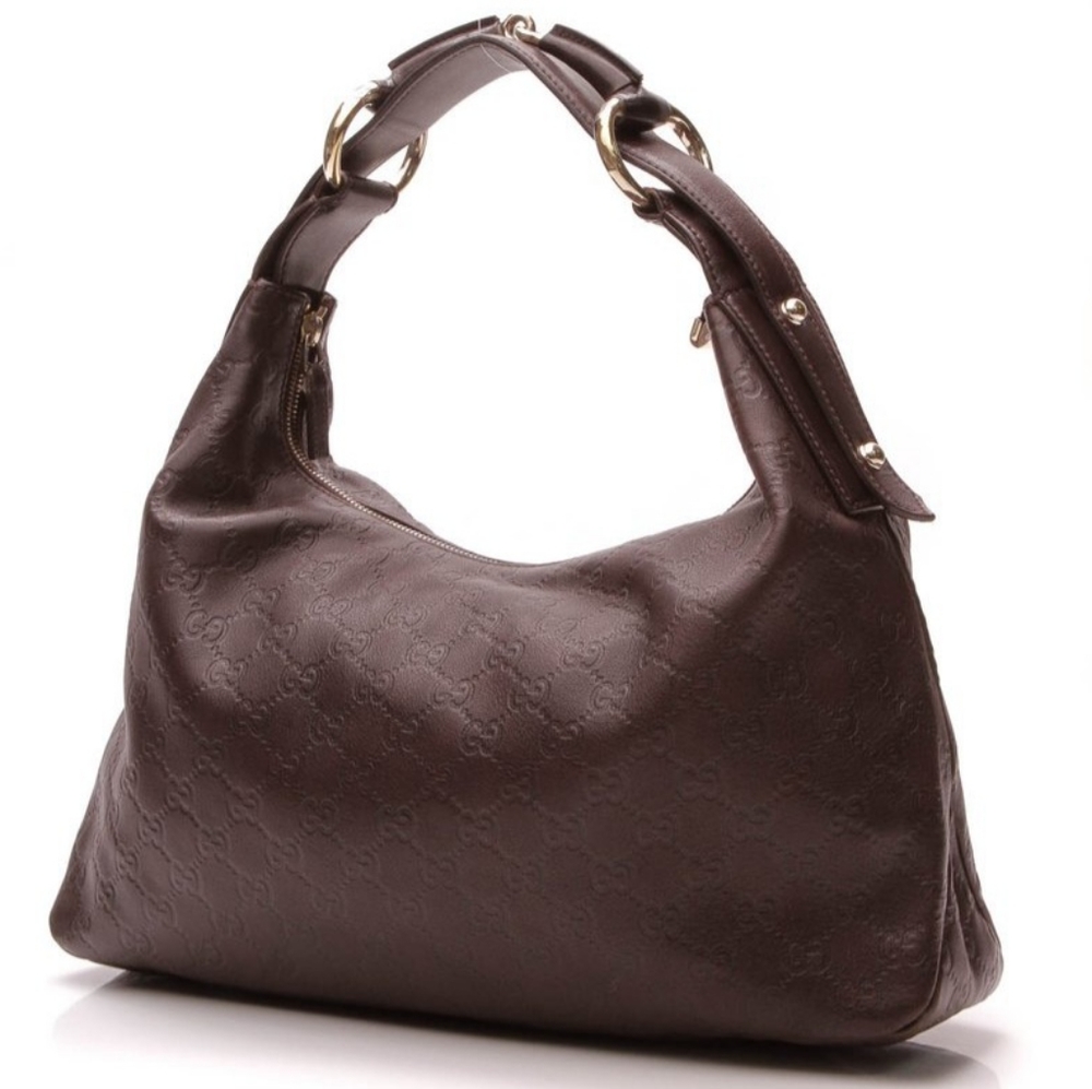 AUTHENTIC GUCCI GUCCISSIMA LEATHER HORSEBIT TOTE